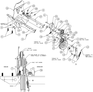 Drive Diagram and Parts List for RT45 (21AA40M8756)(2017) Cub Cadet Tiller